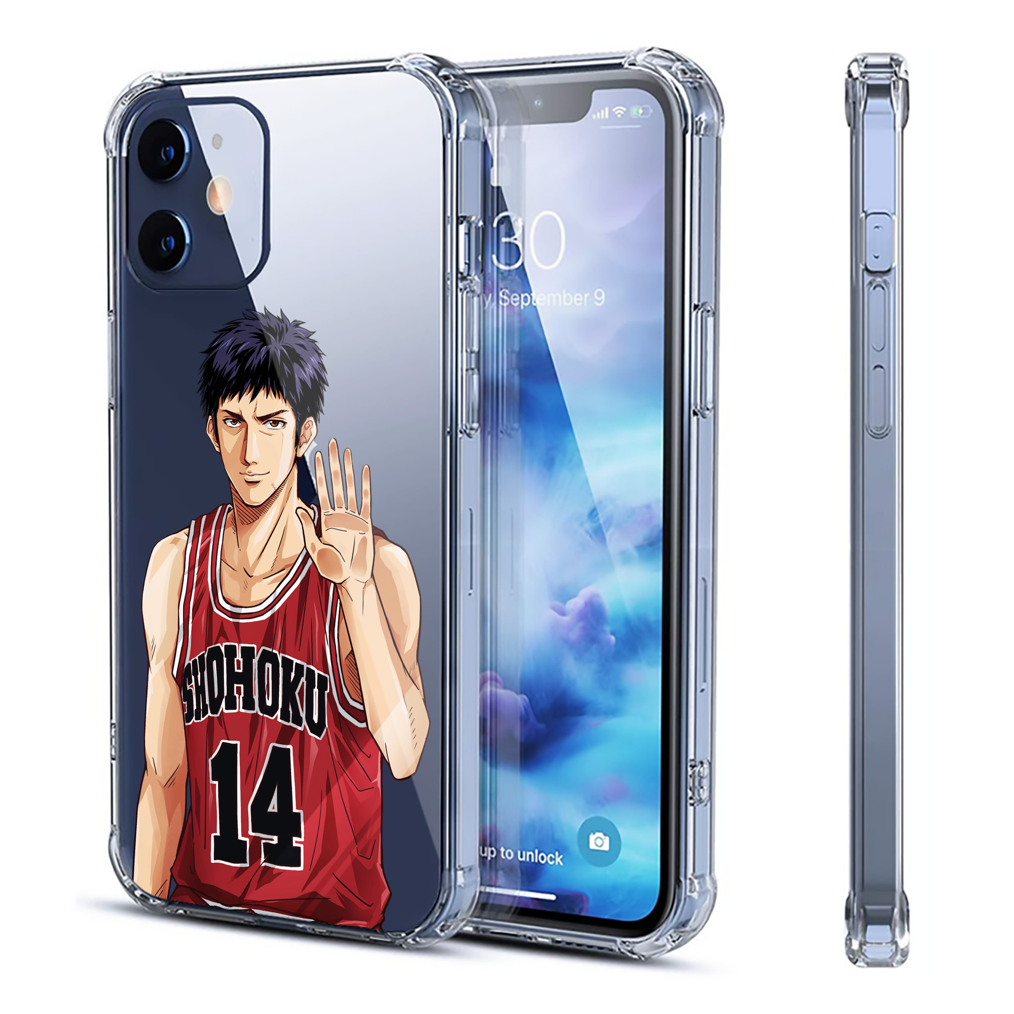 （画像用） SLAM DUNK／スラムダンク 【iPhone 12シリーズ対応】透明スマホケース（クリアソフトケース）